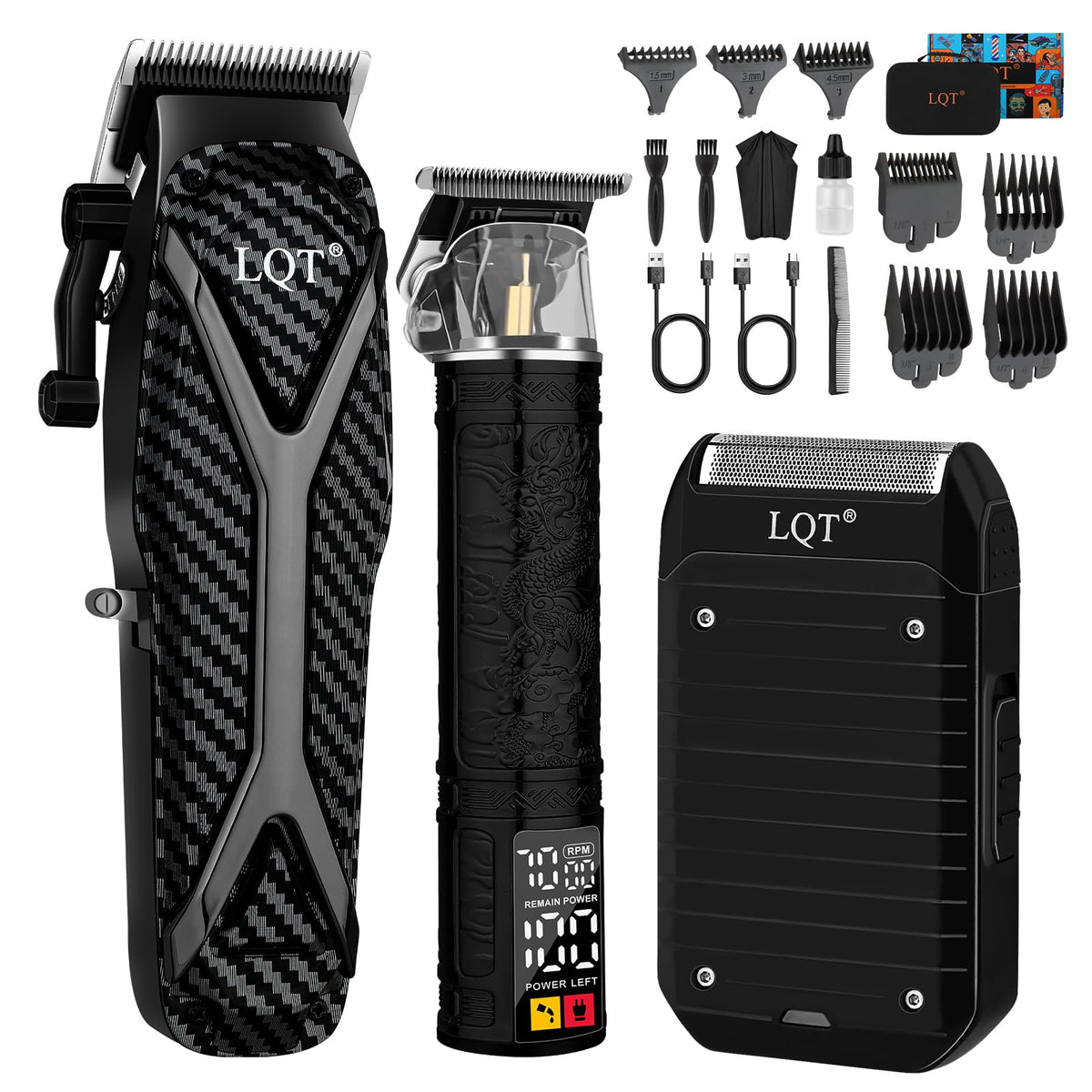 LQT Hair Clippers with premium blades for precise home grooming.