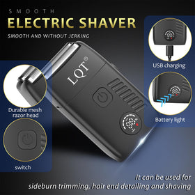 LQT IPX7 waterproof shaver shown for reliable wet or dry shaving.