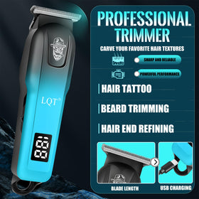 LQT LED display on clippers shows battery status for reliable cordless use.