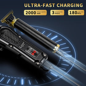 LQT cordless and corded clippers offer flexible grooming anywhere.