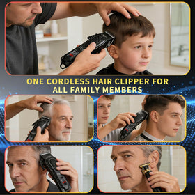 LQT T-shaped trimmer enables precise barber-style detailing.
