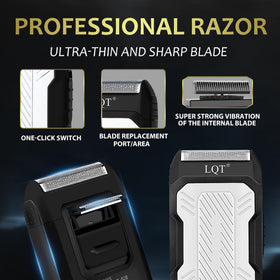 LQT nose trimmer for quick upkeep between sessions.