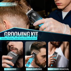 LQT premium gift box showcases a refined grooming kit presentation.