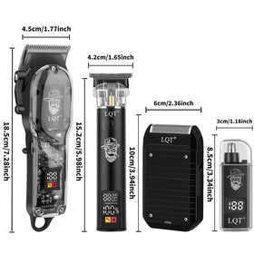 LQT grooming kit with guides and accessories for complete grooming.