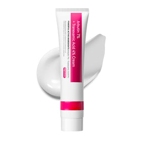 LRUSEIFE Arbutin and Tranexamic Cream packshot highlighting brightening care for even tone