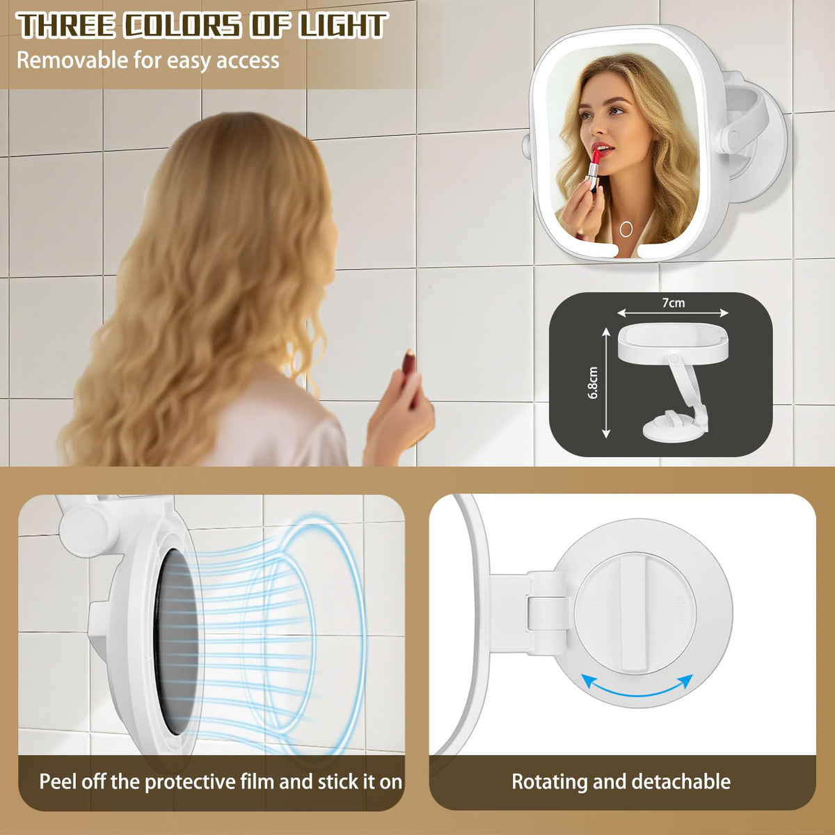 LSNDRG 360-degree rotation supports versatile viewing angles.