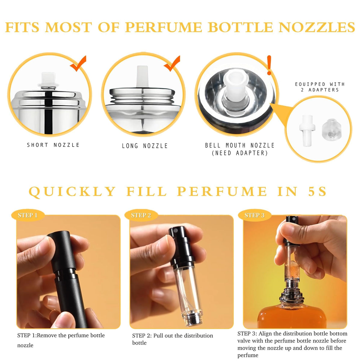 LTBL nano-mist spray head delivers fine fragrance atomization.