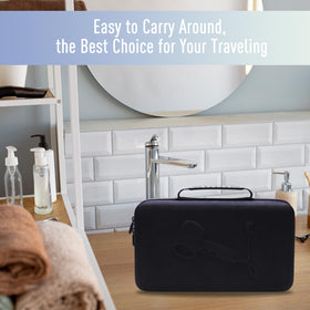 LTGEM black case blends discreetly with travel gear and protects valuables.