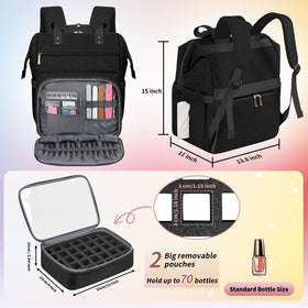 ltinveck multiple pockets organize brushes and accessories