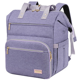 LTINVECK Nail Polish Organizer Backpack, top view showing spacious color storage on the go.