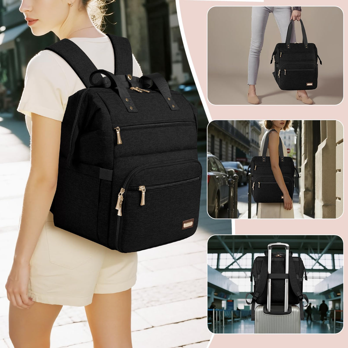 ltinveck travel-friendly backpack attachment simplifies airport transit