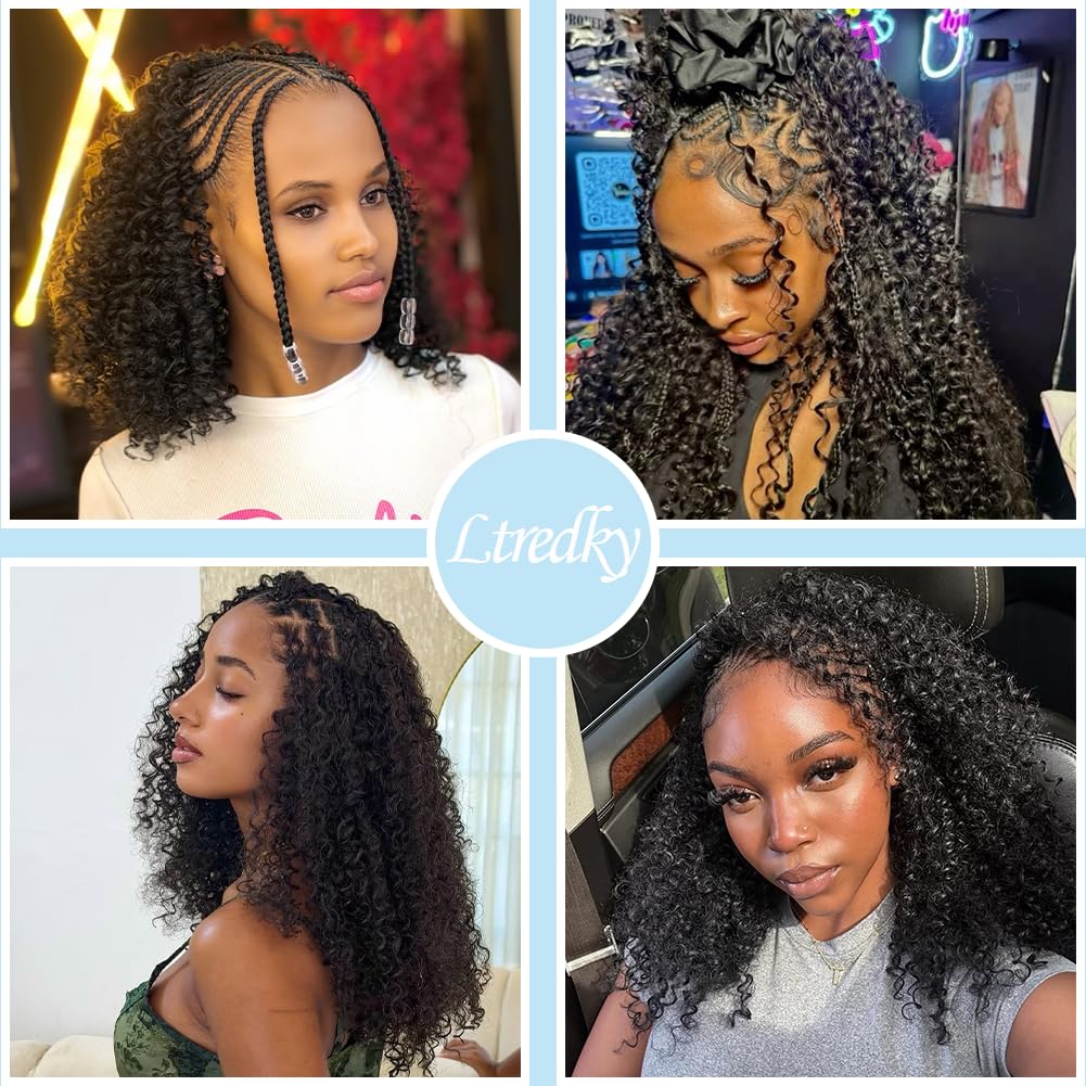 Ltredky Miracle Knots feather crochet hair includes crochet hook and hair clips for convenience