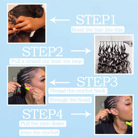 Ltredky Miracle Knots feather crochet hair pre-separated design enables quick installation