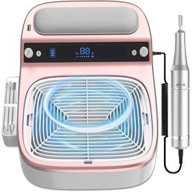 LUBEJR 2-in-1 nail dust collector and drill keeps your workspace clean and organized.