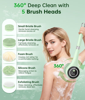 LUBEJR five head attachments for targeted cleansing and exfoliation