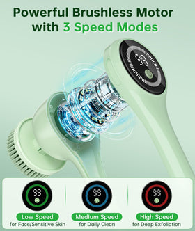 LUBEJR three speed settings for custom cleansing and massage