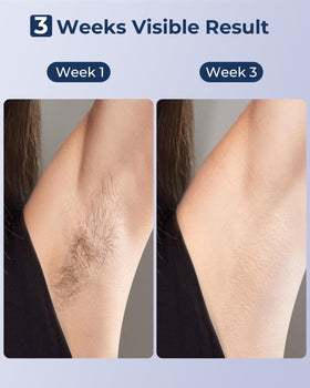 Manual mode demonstrates use on legs and armpits with LUBEX.