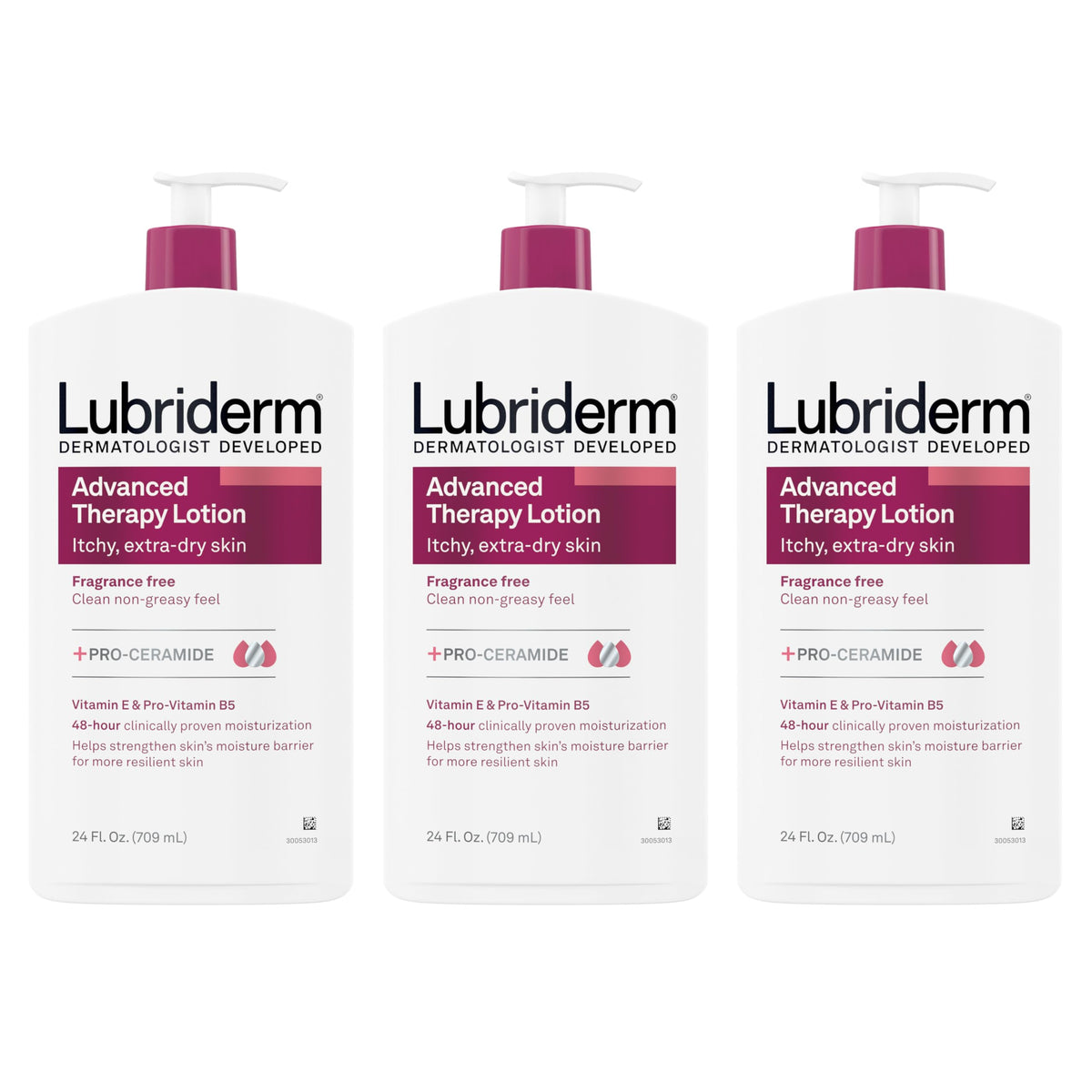 Lubriderm Advanced Therapy bottle front view for extra-dry skin