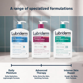Lubriderm Advanced Therapy moisturized skin after application