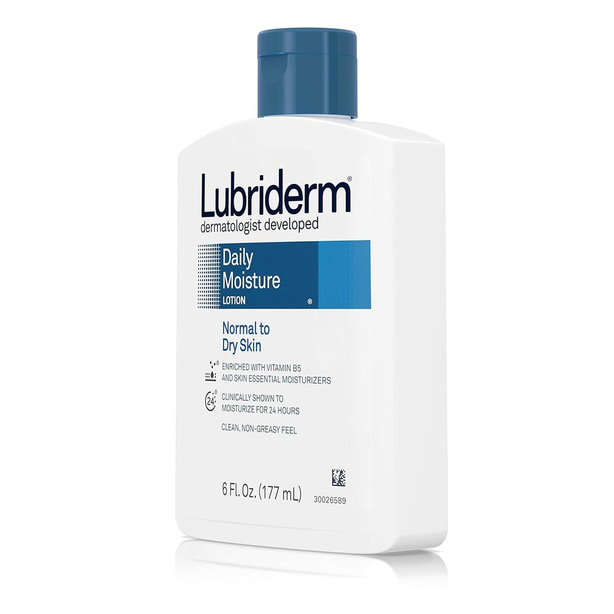 Pack of 3 Lubriderm Daily Moisture Lotion bottles.