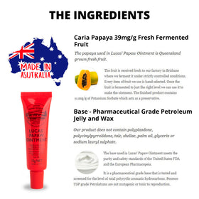Australian-made Lucas Papaw Ointment packaging for home and travel