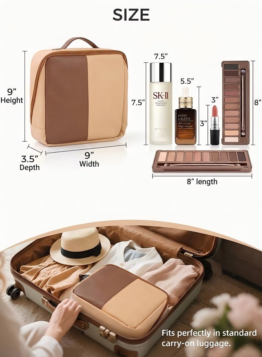 Luc Catherine elegant travel organizer offers minimalist style with practical compartments.