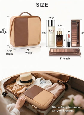 Luc Catherine elegant travel organizer offers minimalist style with practical compartments.