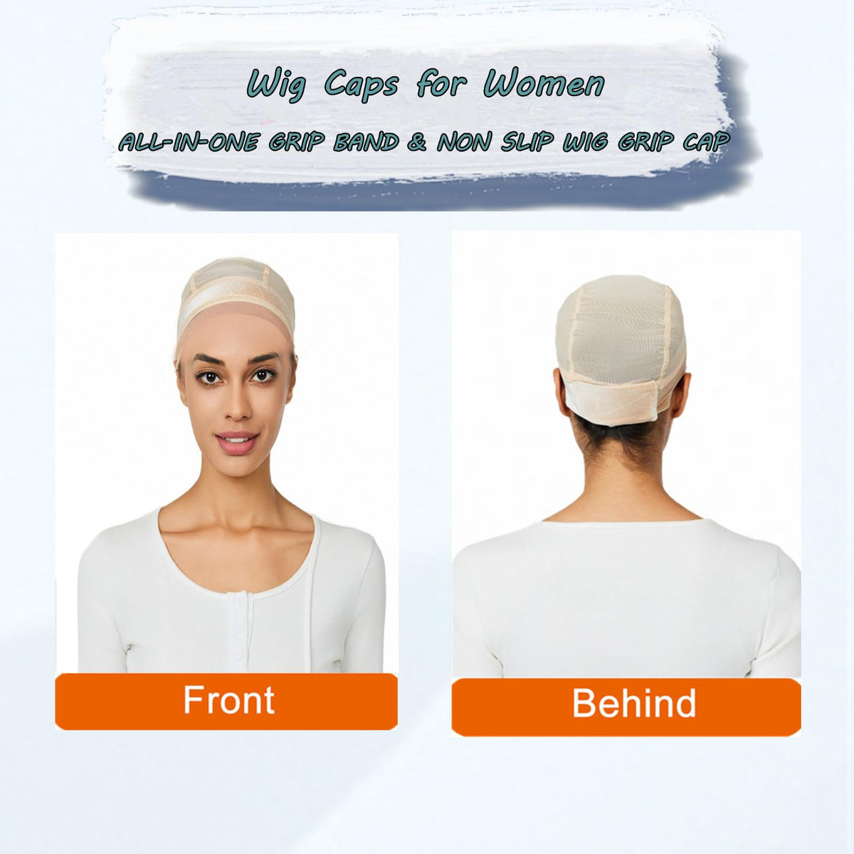 Lucicass lace front edge wig cap delivers a natural, seamless look.