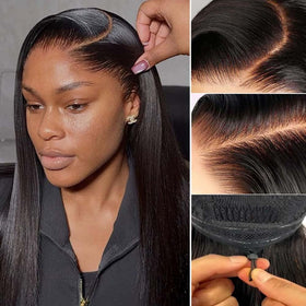 Luciya glueless drawstring wig with adjustable cap for secure comfort.
