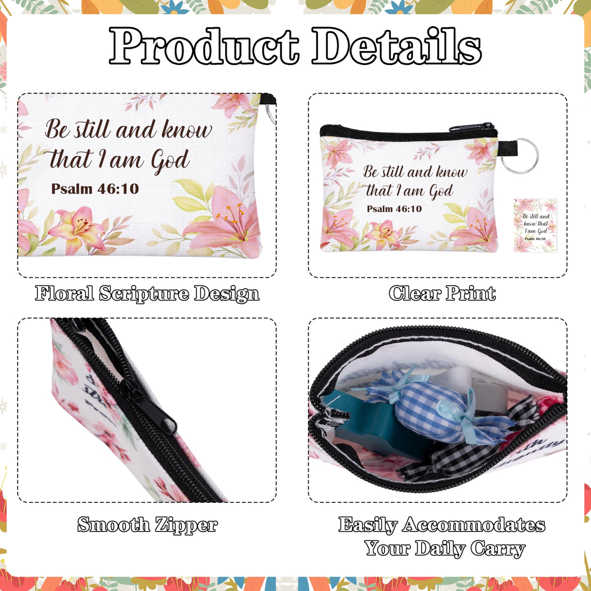 Luck Sea verse cards set with ten floral designs for thoughtful moments.
