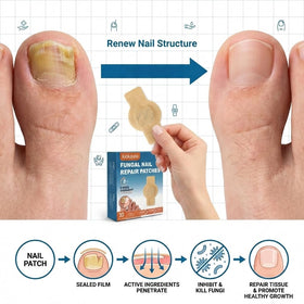 Luckdate Nail Patches show 8-hour wear for comfortable nail care.