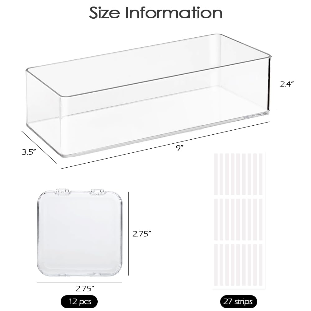 LUCKJUJU acrylic nail storage box transparency highlights nails clearly
