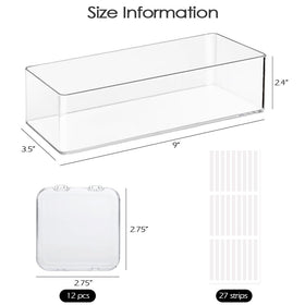 LUCKJUJU acrylic nail storage box transparency highlights nails clearly