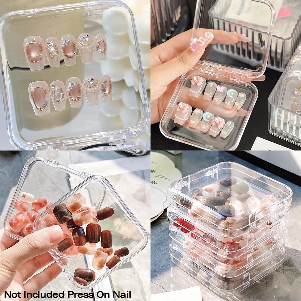 LUCKJUJU compact storage for nails and accessories in a small box