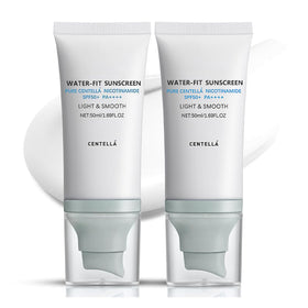 LuckNest Centella Sunscreen SPF 50 pump bottle for easy outdoor protection.