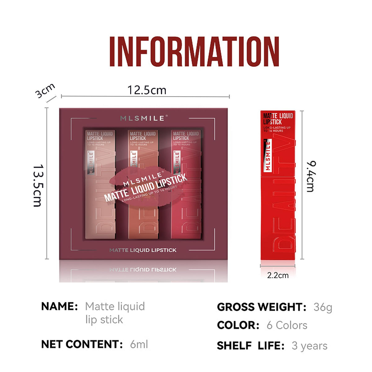 LuckNest gift-ready lipstick set packaging ideal for gifting