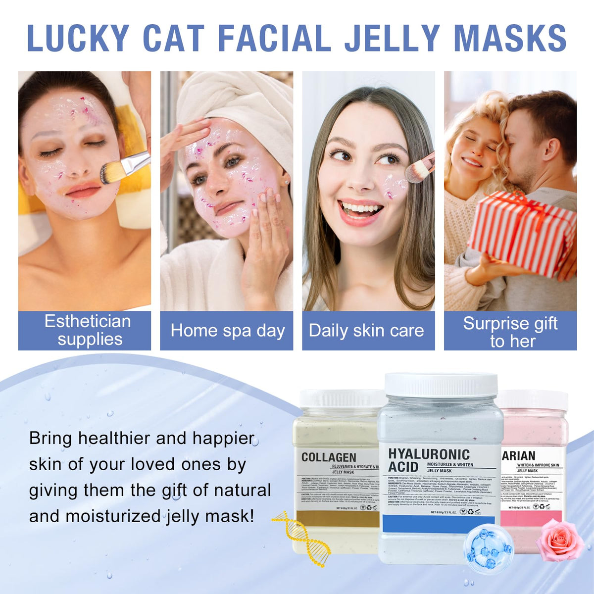 LUCKY CAT hydration and glow from jelly mask