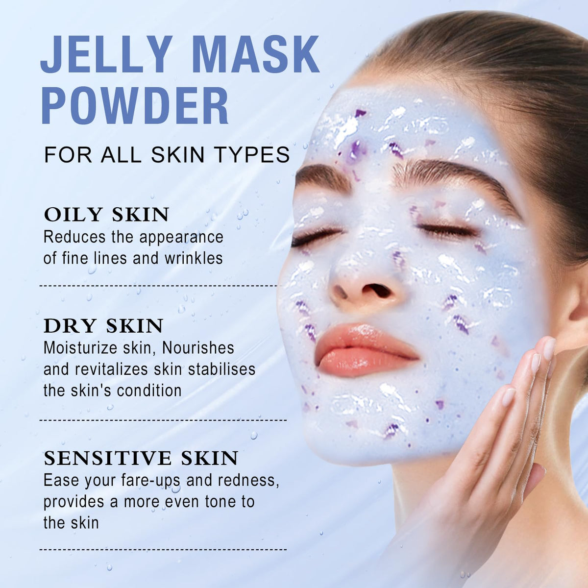LUCKY CAT hydro jelly mask application for deep facial hydration