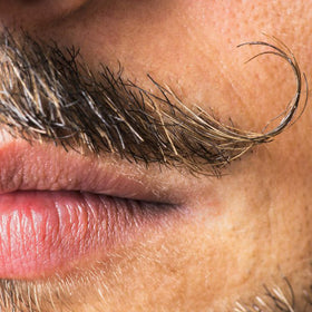 Lucky Franc's unscented mustache wax everyday use for tidy grooming.