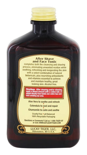 Lucky Tiger 8 oz packaging front view for everyday grooming.