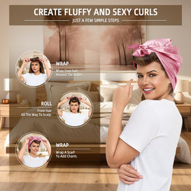 Luckybear overnight rods worn during sleep for easy wake-up curls