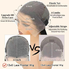 LUCLUEME baby hairs create a natural hairline look.