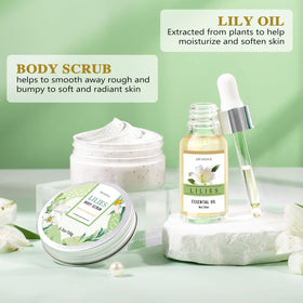 LUCOTIYA Lily Self Care Gift Set hand cream delivers nourishing moisture for hands.