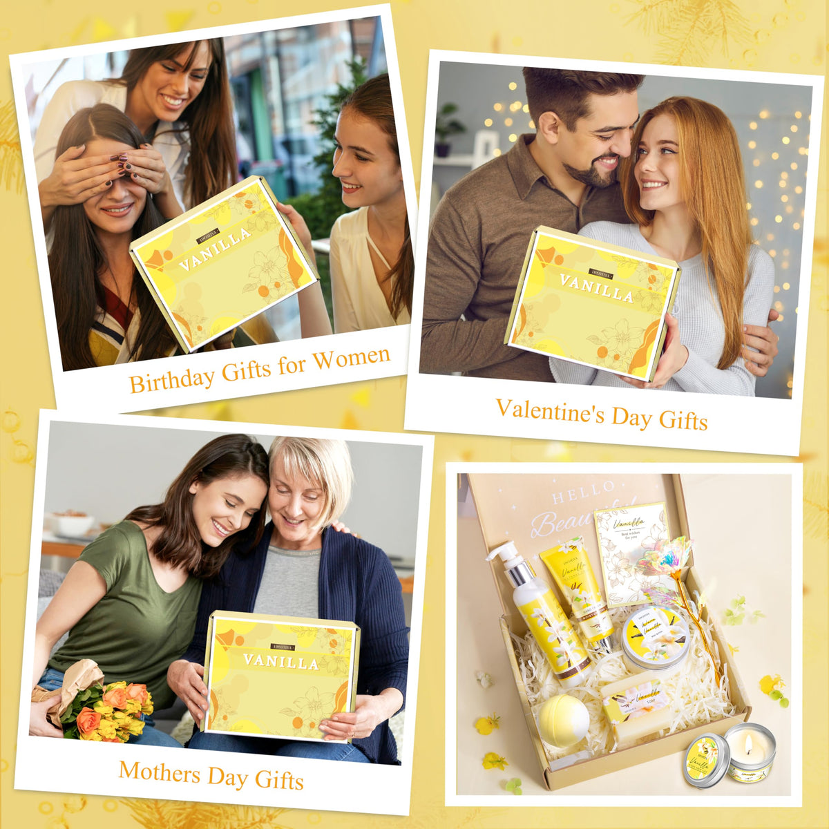 LUCOTIYA Gift Box with Vanilla set is ready for gifting.