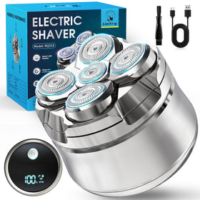 Luctry head shaver with magnetic razor for quick cleaning and setup