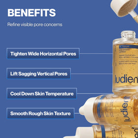 Ludient collagen lifting closeup demonstrating firmer skin appearance