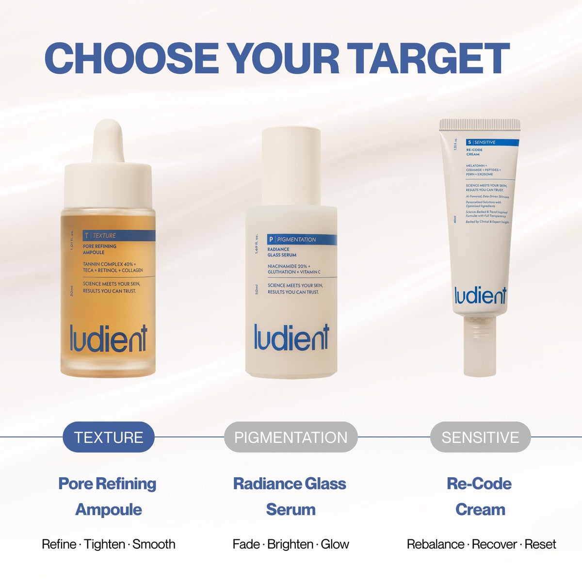 Ludient pore minimizer finish for shine free complexion