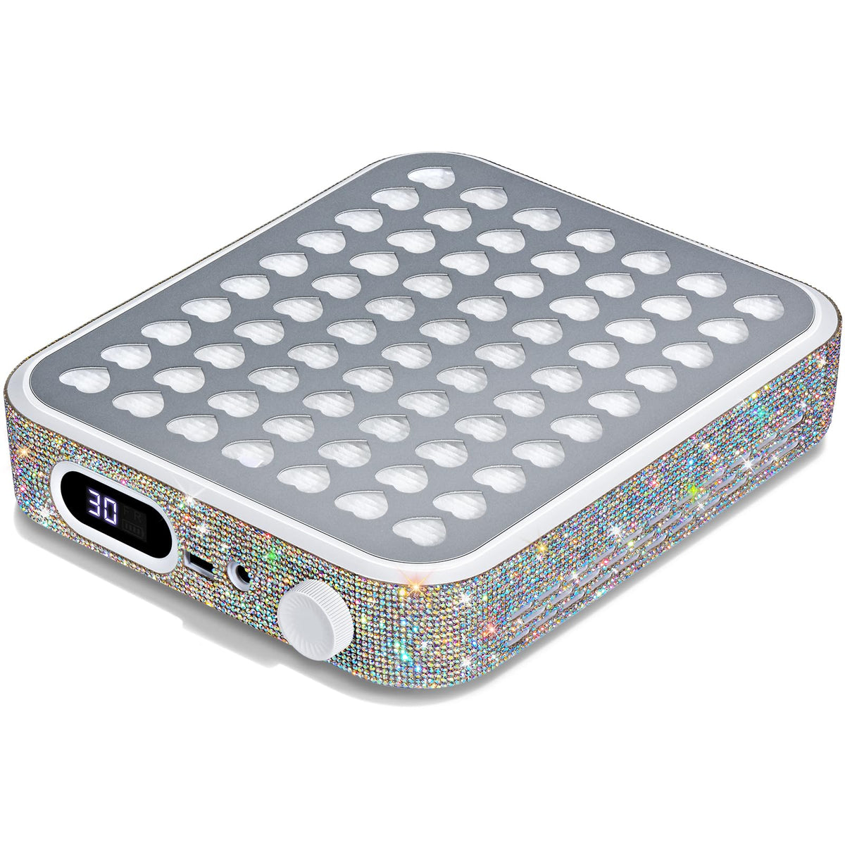 Ludysic Nail Dust Collector with brushless turbo motor captures dust during nail art