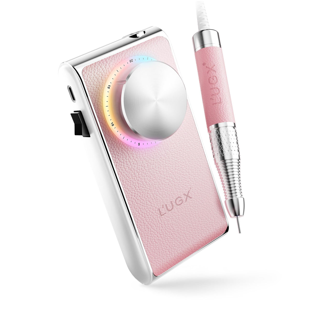 L'UGX nail drill 30000rpm coreless motor for smooth manicure work.