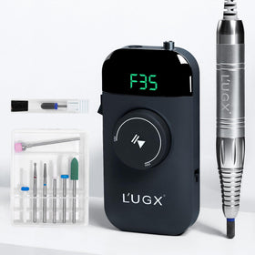 L'UGX nail drill body with ergonomic silhouette for comfortable handling